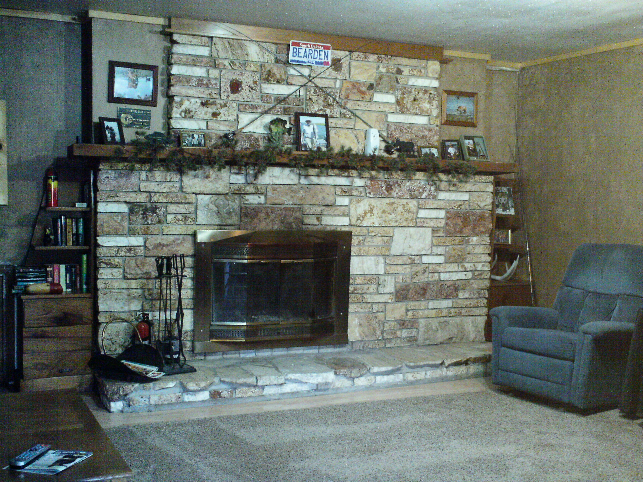 Fireplace Bears Den Lodging Webster SD